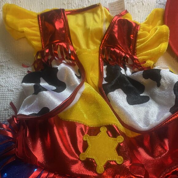 Toy Story Outfit Halloween Dress Up Girls Sz 4T 5T Tulle Tutu Bottom Red Hat D - Picture 2 of 13